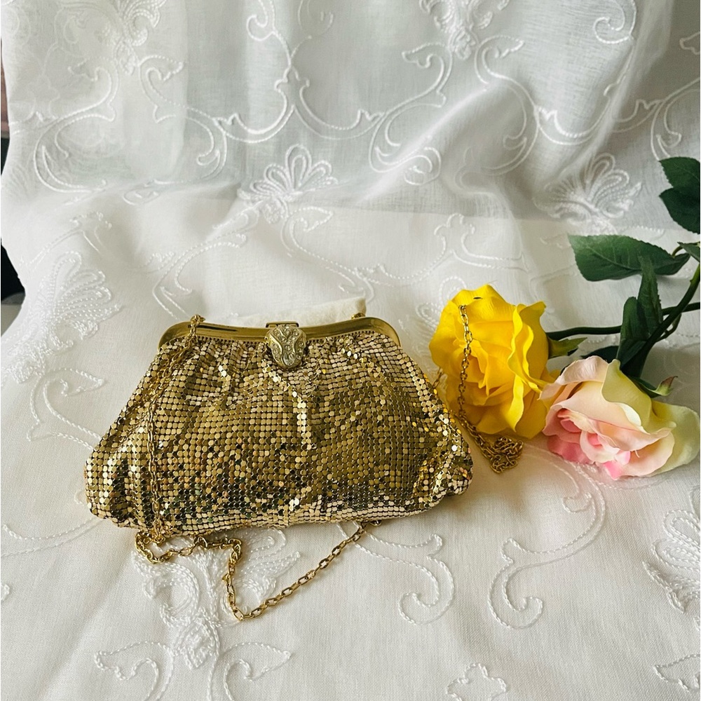 Whiting and Davis gold mesh /metal bag.